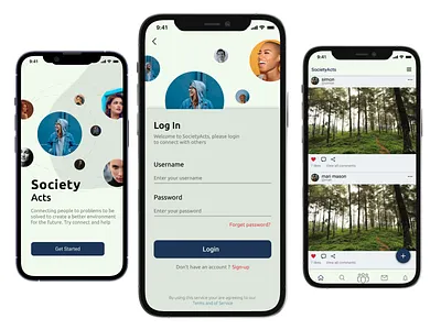 Society Acts app design mobile app mobile app design ui ui design ux