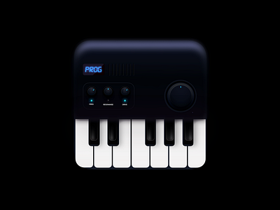 Piano midi appicon dark icon midi piano ui ux