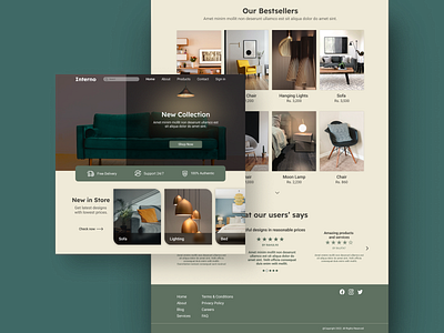 Furniture Website design furniture website light ui ui ux web