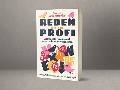 Book Cover for a Communication Book adobe illustrator bird book cover communication deutch education german graphic design illustration lettering non fiction print design rhetoric typography vocabulary