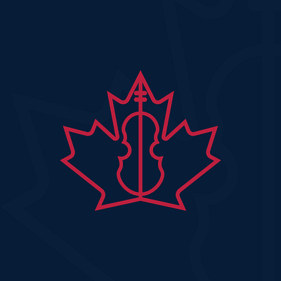 Canadian Music Centre adobe illustrator beginner canada company concert hall design designer feedback icon logo logos maple maple leaf music violin