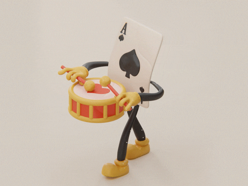 Gambling Funeral 3d animation art blender clay cute design game motion graphics