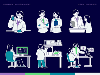 Lab Workers | Illustration Pack branding design flat graphic design illustration minimal pack vector