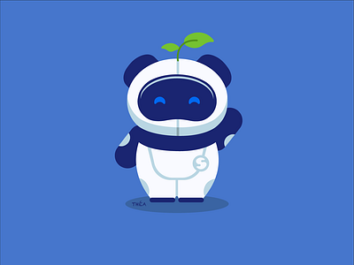 STEM adobe branding character design drawing education fun graphic design illustration panda robot stem