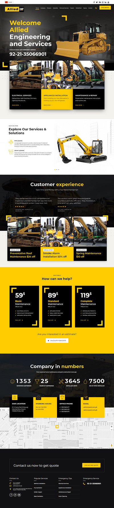 Allied CAT WEbsite Design branding design graphic design ui ux