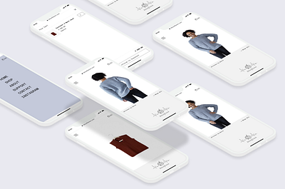 Personal e-commerce website branding figma minimalist ui