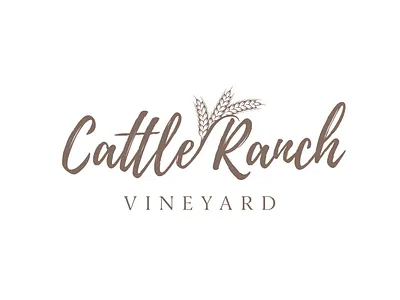 Cattle Ranch Vineyard Logo branding design graphic design logo logo design typography