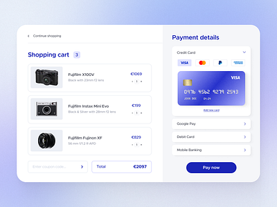 Credit Card Checkout - Desktop | Daily UI Challenge 002 check out checkout checkout desktop checkout page credit card daily ui dailyui dailyuichallenge desktop figma gradient purple gradient ui user interface