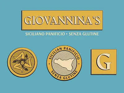 Giovannina's Panificio bakery branding branding concept branding project chicago graphic graphic art graphic design iconography illustration illustrator logo logo design logotype midwest