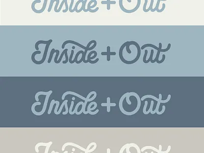 Hand Lettered Logo Design by Type Affiliated branding design hand lettered logo hand lettering illustration inside and out lettering logo monoline lettering monoline logo