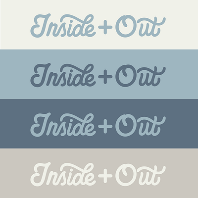 Hand Lettered Logo Design by Type Affiliated branding design hand lettered logo hand lettering illustration inside and out lettering logo monoline lettering monoline logo