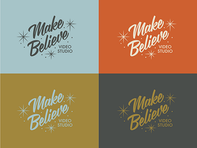 Make Believe Studio Hand Lettered Logo by Type Affiliated 1950s lettering branding branding design design hand lettered logo hand lettering illustration lettering logo retro lettering retro logo type affiliated vintage lettering vintage logo