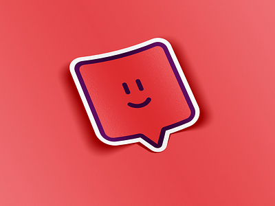 Happy Notification Sticker icon sticker vector