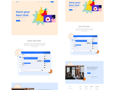 Chat App design ui ux