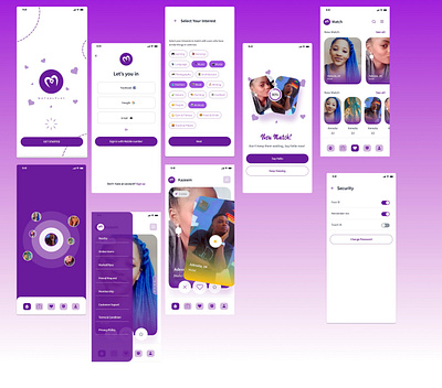 Mutually Dating App branding design graphic design web app