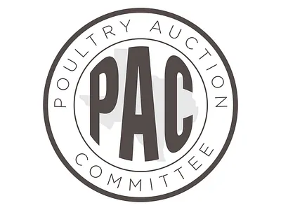 Poultry Auction Committee Logo branding design graphic design illustration logo logo design typography vector