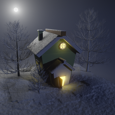 Snow House 3d