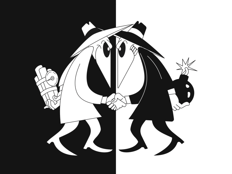 Spy vs Spy after affects after effects animation animation animation 2d gaming gif animation illistration ps2 retro spyvsspy