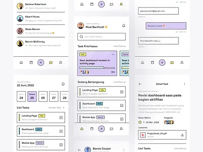 Task Management Mobile App - More Screen app app design clean flat manage management manager mobile simple style task management task manager team team management ui ux