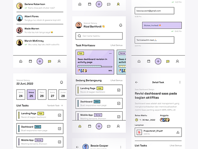 Task Management Mobile App - More Screen app app design clean flat manage management manager mobile simple style task management task manager team team management ui ux