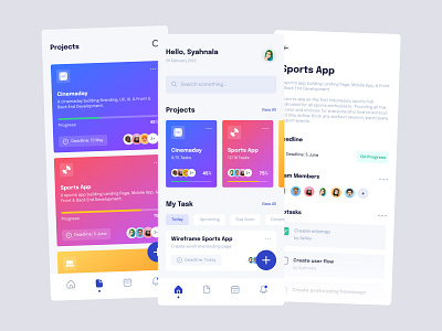 Task manager - Mobile App clean client data management app mobile mobile app productivity project project management task task management tasks team ui uiuxdesign ux