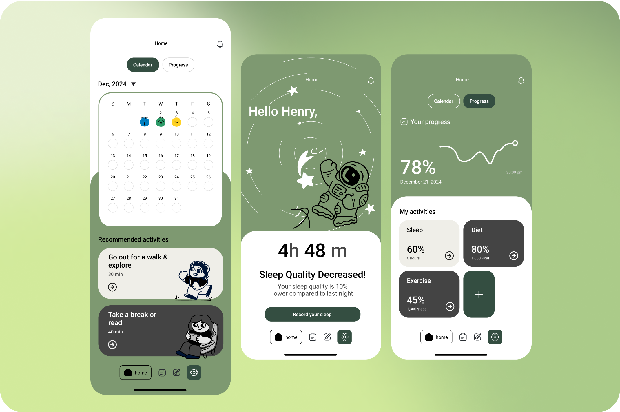 Example of App Design   UX/UI