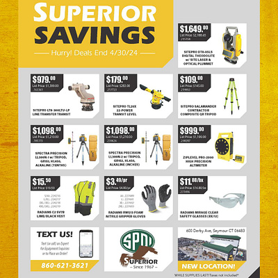 SPDI monthly savings flier graphic design