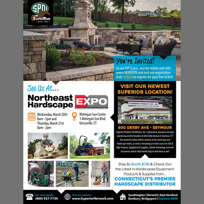 SPDI northeast expo flier graphic design