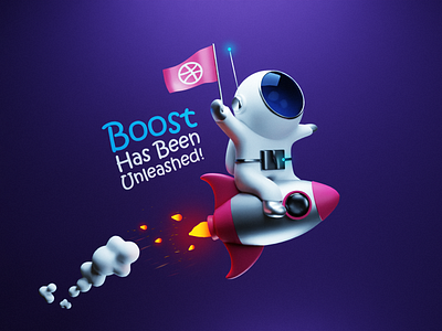 Boost Your Shot! 3d 3d modeling 3dart 3ddesign 3dillustration art artwork blender character characterdesign creative cute design digital art digitalart dribbble graphic design illustration minimal space