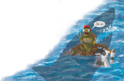 The shark 2d book illustration character childrens illustration design digital art illustration kidlit