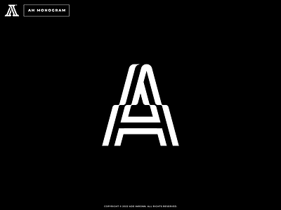 AH MONOGRAM ah design ha icon letter lettering logo logomark mark monogram typography