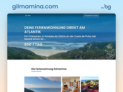 Holiday Apartment Landing Page apartment beach google lighthouse holiday landing page ocean page speed ui ux vacation web