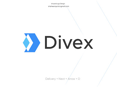 Divex delivery agency logo brand identity branding clean design logo logo design modern logo