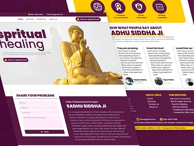 Spritual Website - UI/UX Design ui ui design uiux website design
