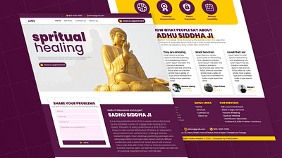 Spritual Website - UI/UX Design ui ui design uiux website design