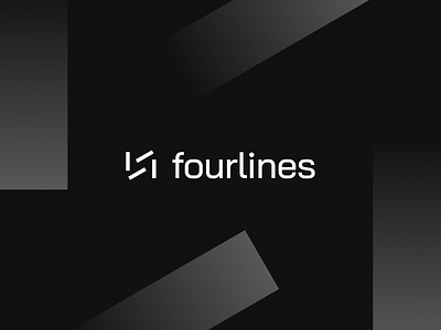 fourlines | Logo and Brand Identity Design by Logolivery.com branding design graphic design illustration logo vector