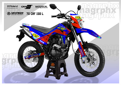 STICKER FOR CRF 150 L branding decal design graphic design illustration vector