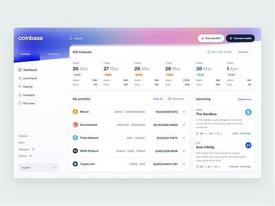 Crypto dashboard assets binance blockchain bnb chain charts coinbase coins crypto cryptocurrency dashboard deposit finance fintech graph graphic renua ux wallet withdraw