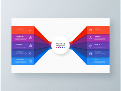 Flowchart Animated PowerPoint Infographic animated business flowchart infographic powerpoint ppt template template