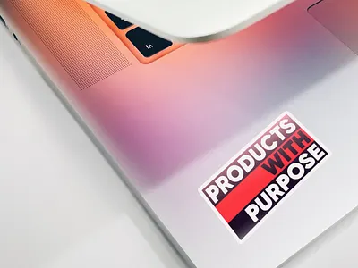 Products with Purpose brand stickers studio