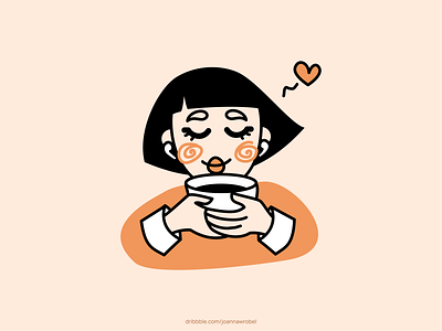 Coffee mornings affinity affinitydesigner branding coffee concept design drawing figma graphic design illustration minimal orange ui ux illustration vector