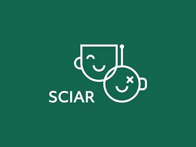 SCIAR workshop - Logo Design ai artificial intelligence branding convention design face graphic design green human interaction logo logo design robot technology vector visual identity white workshop