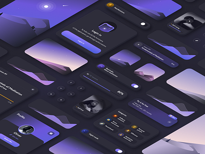 Meditation app app design interface interface design ios meditation meditation app mobile mobile app mobileappdesign ui ui design ux ux ui design yoga