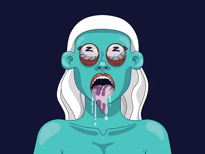 Z-Zombie 2d illustration character character illustration eye girl illustration russia ukraine vector war zombie