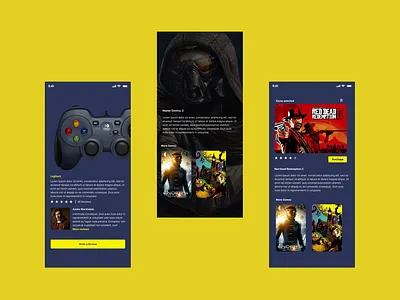 GAMING APP app design productdesign ui