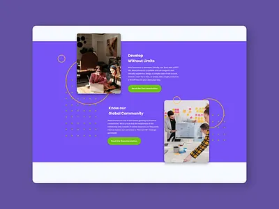 WOO LANDING SECOND SECTION branding design landing page ui ux