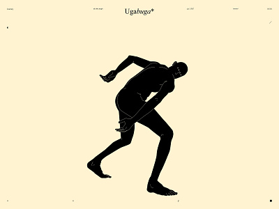 Ugabuga* abstract composition conceptual illustration design dual meaning figure figure illustration illustration laconic lazy lines minimal poster