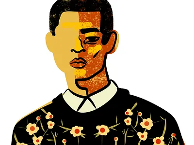 Asian man illustration art digital fashion fast draw graphic design illustration man sketch