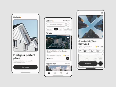 Real Estate Mobile App Design app application book case study design mobile real estate rent ui ux