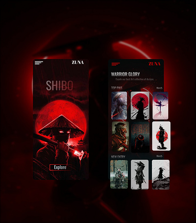 SHIBO app design ui ux